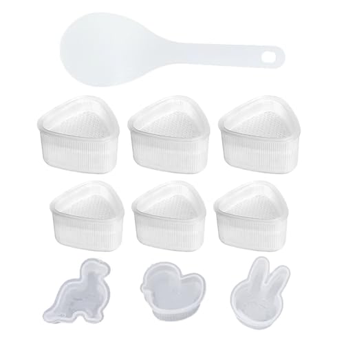10 Stück Onigiri Dreieckige Form Set Förmchen Onigiri Maker Rice Ball DIY Mould Reisbällchen Former Werkzeuge zur Sushi-Herstellung geeignet für zu Hause Büro Picknick Sushi-Laden 10 Stück Onigiri Dreieckige Form Set Förmchen Onigiri Maker Rice Ball DIY Mould Reisbällchen Former Werkzeuge zur Sushi-Herstellung geeignet für zu Hause Büro Picknick Sushi-Laden von ZHYTUAL