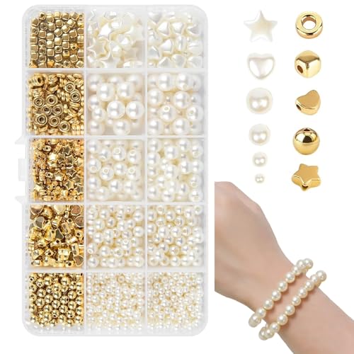 Eine Packung von 720 Perlen Perlen für Armbänder Erwachsen Armbänder Selber Machen Weiße Perlen ZumufföselnSchmuck DIY geeignet für WeihnachtenGeburtstagsfeiernAbschlusszeremonien Valentinstag Eine Packung von 720 Perlen Perlen für Armbänder Erwachsen Armbänder Selber Machen Weiße Perlen ZumufföselnSchmuck DIY geeignet für WeihnachtenGeburtstagsfeiernAbschlusszeremonien Valentinstag von ZHYTUAL