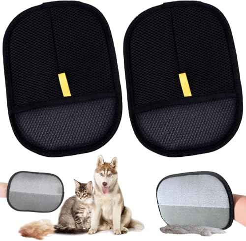 ZHYTUAL 2er Pack Tierhaarentferner Handschuh Antistatische Handschuhe Wiederverwendbare Pet Hair Remover Glove Passend für Sofa Möbel Teppich Auto-Sitz ZHYTUAL 2er Pack Tierhaarentferner Handschuh Antistatische Handschuhe Wiederverwendbare Pet Hair Remover Glove Passend für Sofa Möbel Teppich Auto-Sitz von ZHYTUAL