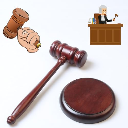 ZHYUAN Auktionshammer,Hölzerner Auktionshammer,Richter Hammer holz,Holz Richterhammer und Resonanzblock,Holzhammer und Soundblock-Set für Richter Anwalt Student Auktion Verkauf Meetings ZHYUAN Auktionshammer,Hölzerner Auktionshammer,Richter Hammer holz,Holz Richterhammer und Resonanzblock,Holzhammer und Soundblock-Set für Richter Anwalt Student Auktion Verkauf Meetings von ZHYUAN