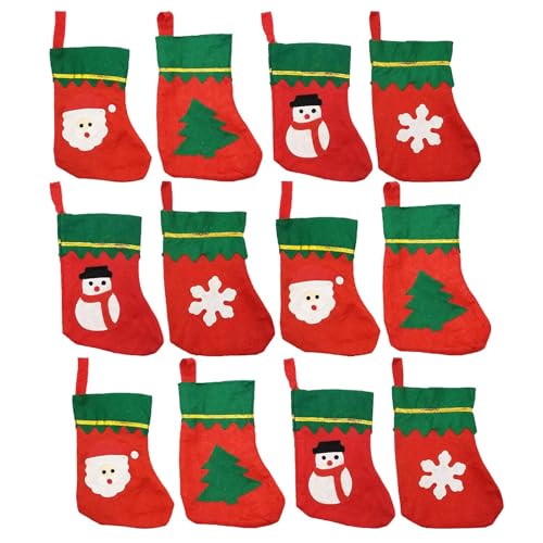 ZHYUAN 14 Stück Weihnachtsstrumpf Set,Weihnachsstrumpf,Nikolausstiefel,Mini Weihnachtsstrumpf,Kamin Christmas Stockings,Nikolausstiefel zum Befüllen,Nikolausstrumpf für Indoor-Kamin Dekoration ZHYUAN 14 Stück Weihnachtsstrumpf Set,Weihnachsstrumpf,Nikolausstiefel,Mini Weihnachtsstrumpf,Kamin Christmas Stockings,Nikolausstiefel zum Befüllen,Nikolausstrumpf für Indoor-Kamin Dekoration von ZHYUAN