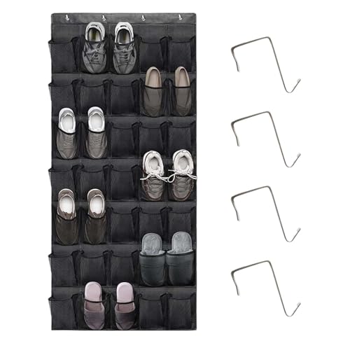 ZHYUAN Hängeorganizer35Tasche,OrganizerüberderTürfürSchuhe,Hängend Schuhaufbewahrung,Hängend Aufbewahrungstasche,SchuhOrganizerHängend,Türorganizer,Hängeorganizer,Schuhregal Tür Hängend (schwarz) von ZHYUAN