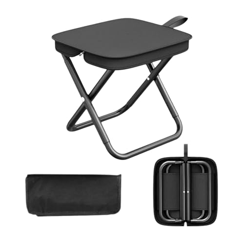 ZHYUAN Mini Klappstuhl Hocker,Leicht Sitz Falthocker,Hocker Klappbar,Faltbarer Hocker,Klapphocker,Camping Hocker,Klapphocker Faltbar,Leichter Klapphocker,Fußhocker Outdoor,Tragbarer Klapphocker von ZHYUAN