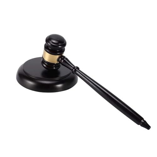 ZHYUAN Richterhammer aus Holz,Richterhammer,Auktionshammer-Set,Holzhammer,richterhammer klein,Holzhammer und Soundblock-Set für Richter Anwalt Student Auktion Verkauf Meetings von ZHYUAN