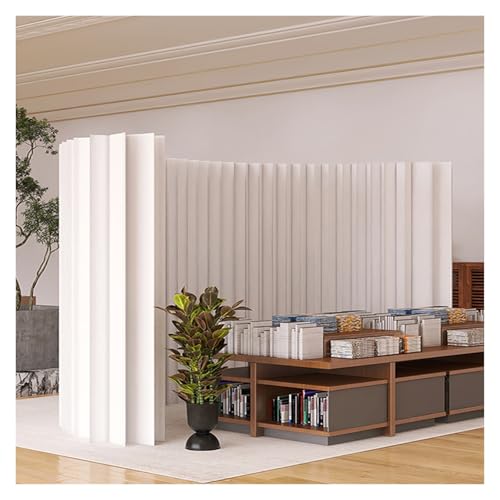 Faltbarer Paper Room Divider Freistehender Faltbarer Sichtschutz Bürotrennwand für Zuhause, Büro, Bekleidungsgeschäft, Unternehmen(L3xW0.28xH1.8M) von ZHZHXR