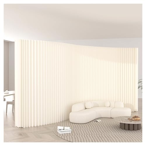 Papierene Raumteiler, Faltbare Tragbare Trennwand Innenbereich für Raumtrennung, Zuhause, Studio, Büro, Messetrennwand(L2xW0.28xH1.6M) von ZHZHXR