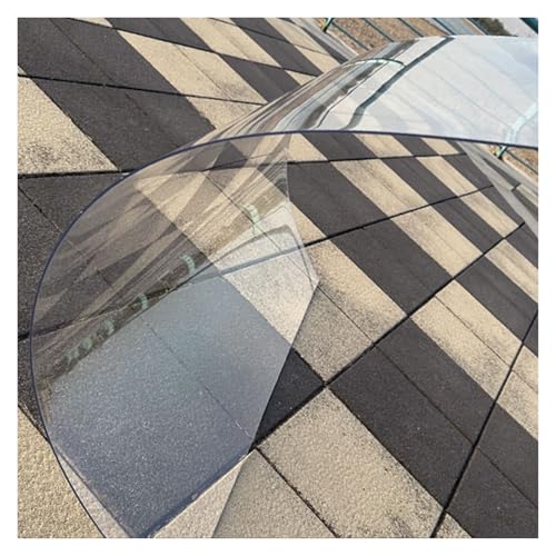 ZHZHXR Dachplatten aus Polycarbonat, Schlagfestes PC Platten, Leicht zu Biegen Transparente Gewächshausplatten for Fenster, Terrasse, Balkon (1.56x3m) von ZHZHXR