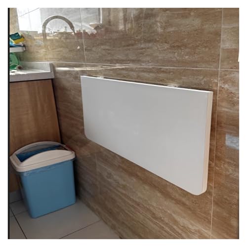 ZHZHXR Klappbar Tisch Wandmontage, Drop Leaf Wandschreibtisch Fold Down Small Spaces für Werkstatt Garage Zuhause Büro Bar Küche Speisesaal(60x40cm) von ZHZHXR