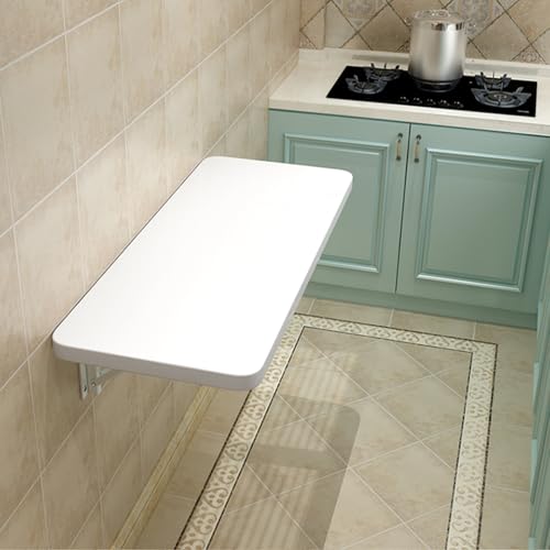 ZHZHXR Klappbar Tisch Wandmontage, Wandmontierter Klapptisch Waschküche Klapptisch für Büro Schlafsaal oder Computer Monitor Ständer(100x40cm/39.37x15.75in) von ZHZHXR