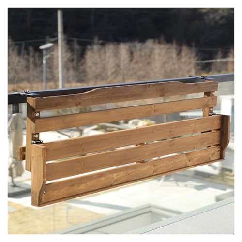 ZHZHXR Klappbarer Balkontisch Klappbarer Hängetisch Draußen Kleiner Platzsparender Klapptisch Wandmontage für Geländer, Terrasse, Garten(24x120cm/9.45x47.24in) von ZHZHXR