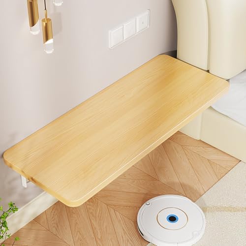 ZHZHXR Klappschreibtisch Schreibtisch Klappbar Schwebender Wäscheklapptisch Klappbarem Klapptisch für Kleine Räume, Küche, Waschküche, Zuhause, Büro(Logs,120x20cm/47.24x7.87in) von ZHZHXR