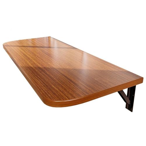 ZHZHXR Klappschreibtisch Schreibtisch Klappbar Schwebender Wäscheklapptisch Klappbarem Klapptisch für Kleine Räume, Küche, Waschküche, Zuhause, Büro(Teak,60x20cm/23.62x7.87in) von ZHZHXR