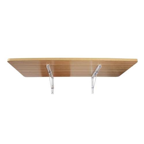 ZHZHXR Klapptisch Wandmontage, Platzsparender Ausklappbarer Schreibtisch zur Wandmontage Balkon Hängetisch für Küchen, Handwerksbars, Nähstationen(Light Walnut,80x40cm) von ZHZHXR