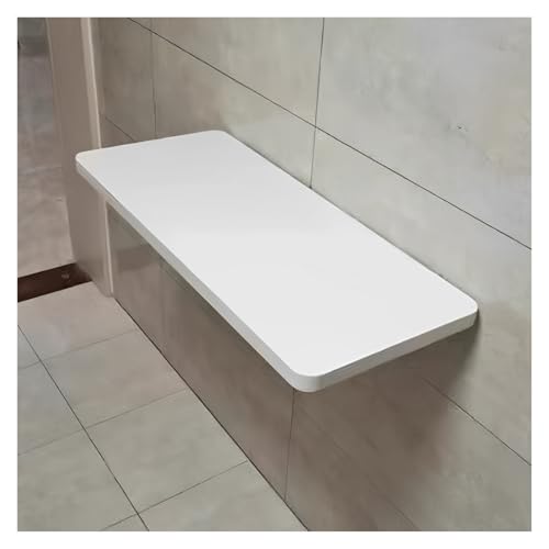 ZHZHXR Schwebender Schreibtisch Wand Klappbarer Schreibtisch Wandmontage Funktionaler Hängetisch für Zuhause, Büro, Arbeitsplatz, Waschküche, Küche Weiß(120x40cm) von ZHZHXR