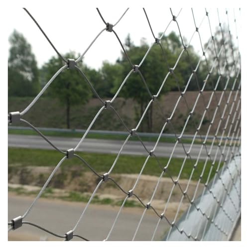 ZHZHXR Sturzsicheres Edelstahl-Sicherheitsnetz, Einfach zu Installierendes Geflügelkäfignetz, Maschenloch 5cm Sicherheitsnetz for Balkon(1.5x4m) von ZHZHXR