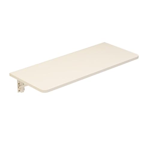 ZHZHXR Wandmontage Klappbar Tischregal, Waschküche Klapptisch Wandmontierter Organizer Schreibtisch für Büro Schlafsaal oder Computer Monitor Ständer, Weiß(90x40cm/35.43x15.75in) von ZHZHXR