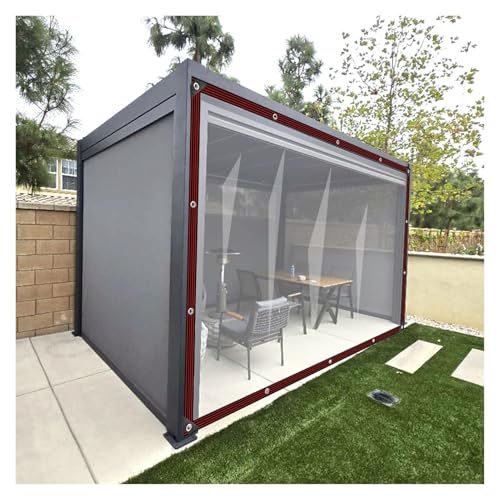 ZHZHXR wasserdichte Plane Transparente Plane mit Ösen Abdeckplane Transparent für Möbel, Veranda, Pergola, Haus, Garten, Außenbereich (3x9m/9.84x29.52ft) von ZHZHXR