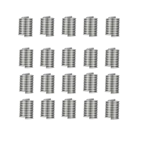 ZHaotn 10/20pcs Gewinde Reparatur Steckset M3-M14 1.5D-2.0D Edelstahl Reparatur Werkzeug Zur Reparatur beschädigter Gewinde von ZHaotn
