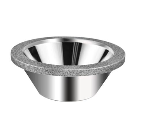 ZHaotn 100 mm Diamant-Schleifscheibe P100 – P600, schalenförmiges CNC-Messer, Hartmetall-Wolframstahl-Fräser von ZHaotn