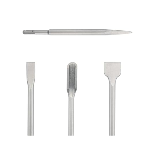 ZHaotn 250 mm Meißel-Set mit SDS-Plus-Schaft, elektrischer Hammerbohrer, Punktnut, Flachmeißel, Mauerwerkswerkzeuge for Beton, Ziegel, Mauer, Fels ZHaotn 250 mm Meißel-Set mit SDS-Plus-Schaft, elektrischer Hammerbohrer, Punktnut, Flachmeißel, Mauerwerkswerkzeuge for Beton, Ziegel, Mauer, Fels von ZHaotn