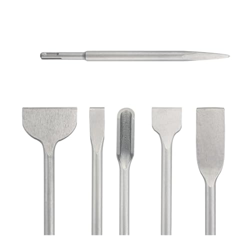 ZHaotn 250 mm Meißel-Set mit SDS-Plus-Schaft, elektrischer Hammerbohrer, Punktnut, Flachmeißel, Mauerwerkswerkzeuge for Beton, Ziegel, Mauer, Fels ZHaotn 250 mm Meißel-Set mit SDS-Plus-Schaft, elektrischer Hammerbohrer, Punktnut, Flachmeißel, Mauerwerkswerkzeuge for Beton, Ziegel, Mauer, Fels von ZHaotn