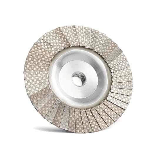 ZHaotn 4 Zoll Diamant Fächerschleifscheibe, M14 oder 5/8-11 Gewinde, Metalladapter, Elektrolytische Diamantschleifscheibe, Schleifscheibe ZHaotn 4 Zoll Diamant Fächerschleifscheibe, M14 oder 5/8-11 Gewinde, Metalladapter, Elektrolytische Diamantschleifscheibe, Schleifscheibe von ZHaotn