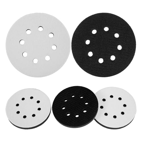 ZHaotn 5/10 Stück Exzenterschleifer Schaumpad, Polierpad 5 Zoll 8 Löcher Klettverschluss Schwamm Kissen Puffer Stützpad für Exzenterschleifer ZHaotn 5/10 Stück Exzenterschleifer Schaumpad, Polierpad 5 Zoll 8 Löcher Klettverschluss Schwamm Kissen Puffer Stützpad für Exzenterschleifer von ZHaotn