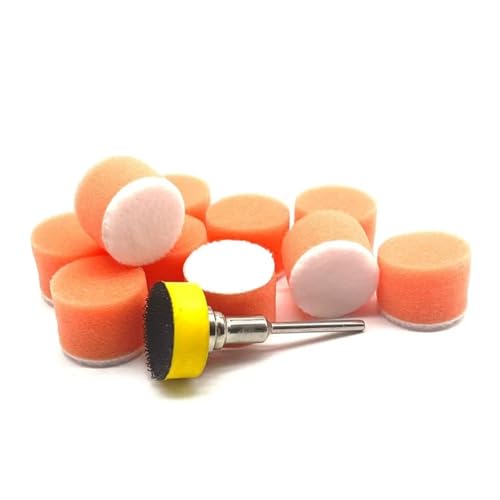 ZHaotn 50 Stück 1 Zoll 25 mm Auto-Schaum-Bohrer-Polierpad-Kit Haken- und Schleifen-Detailschwamm-Wollwachs-Polierpads mit Backer ZHaotn 50 Stück 1 Zoll 25 mm Auto-Schaum-Bohrer-Polierpad-Kit Haken- und Schleifen-Detailschwamm-Wollwachs-Polierpads mit Backer von ZHaotn
