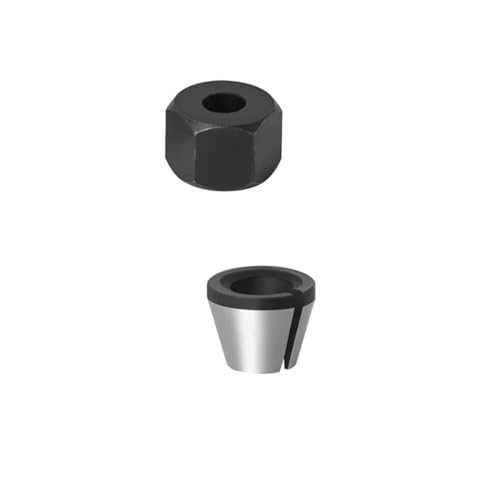 ZHaotn 6mm oder 6,35mm oder 8mm Spannzange mit Mutter Gravur Trimmmaschine Elektrischer Router Fräser Zubehör ZHaotn 6mm oder 6,35mm oder 8mm Spannzange mit Mutter Gravur Trimmmaschine Elektrischer Router Fräser Zubehör von ZHaotn