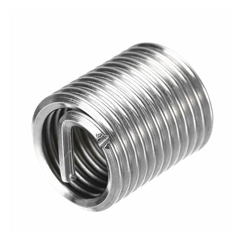 ZHaotn M2 M2.5 M3 M4 M5 M6 M8 M10 M12-M24 Gewindereparatureinsatz aus Edelstahl 304, Spiraldraht-Schraubenhülse ZHaotn M2 M2.5 M3 M4 M5 M6 M8 M10 M12-M24 Gewindereparatureinsatz aus Edelstahl 304, Spiraldraht-Schraubenhülse von ZHaotn