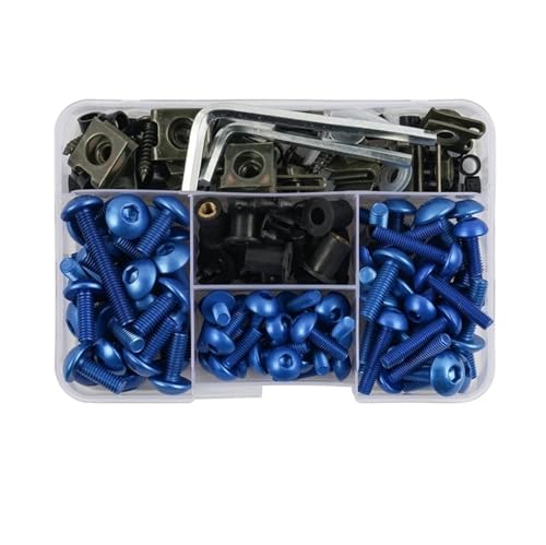 ZHky 190-teiliges Motorrad-Windschutzscheiben-Verkleidungsschrauben-Befestigungsclip-Schrauben-Set, kompatibel mit Suzuki GSXR 600 750 1000 K1 K2 K3 K4 K5 K6 K7 K8 K9 K10 ZHky 190-teiliges Motorrad-Windschutzscheiben-Verkleidungsschrauben-Befestigungsclip-Schrauben-Set, kompatibel mit Suzuki GSXR 600 750 1000 K1 K2 K3 K4 K5 K6 K7 K8 K9 K10 von ZHky