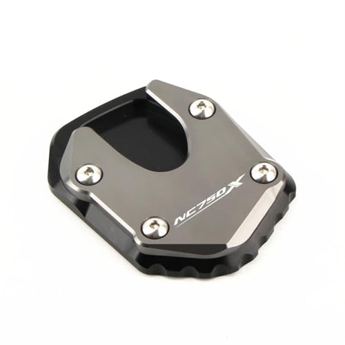 ZHky Motorrad CNC Kickstand Verlängerung Fuß Seitenständer Vergrößern Platte Pad Kompatibel mit NC750X NC 750X NC750 X 2021-2024 ZHky Motorrad CNC Kickstand Verlängerung Fuß Seitenständer Vergrößern Platte Pad Kompatibel mit NC750X NC 750X NC750 X 2021-2024 von ZHky
