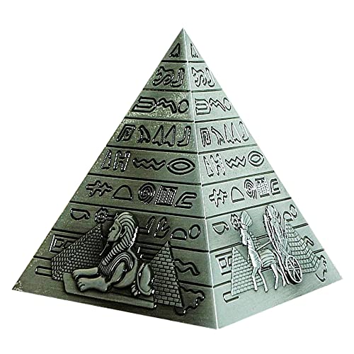 ZHome Berühmtes 3D-Metall, ägyptische Pyramide, Gebäudemodell/World Landmark Building Statue Home Office Bücherregal Desktop Decor Ornament Geschenk #4 von ZHome