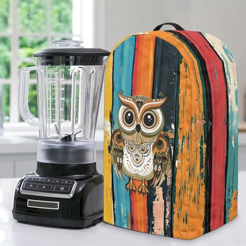 ZIATUBLES Art Owl Plank Print Blender Dust Cover Stand Mixer Appliance Cover with Handle Compatible with Countertop Blender Food Processors Coffee Maker ZIATUBLES Art Owl Plank Print Blender Dust Cover Stand Mixer Appliance Cover with Handle Compatible with Countertop Blender Food Processors Coffee Maker von ZIATUBLES
