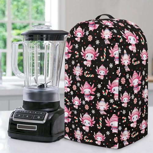ZIATUBLES Axolotl Staubschutz für Standmixer, staubdichte Abdeckungen mit Griff, Spritzschutz, Schutzabdeckung, Küchengeräte, Dekoration von ZIATUBLES
