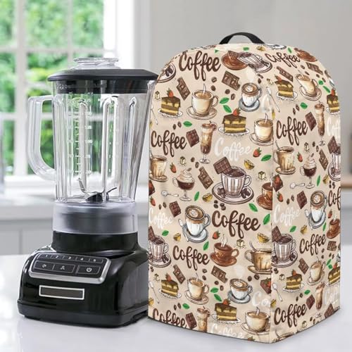 ZIATUBLES Blender Staubschutz Anti Fingerabdruck Mixer Staubdichte Abdeckung mit Griff Küchenmaschinen Schutzhüllen für Küchengeräte Kaffee Schokolade Druck ZIATUBLES Blender Staubschutz Anti Fingerabdruck Mixer Staubdichte Abdeckung mit Griff Küchenmaschinen Schutzhüllen für Küchengeräte Kaffee Schokolade Druck von ZIATUBLES