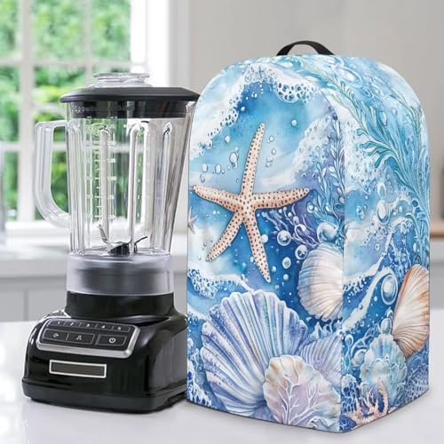ZIATUBLES Blender Staubschutz für Standmixer, mit Griff, kompatibel mit Küchenmaschinen, Kaffeemaschinen und Küchenmaschinen, Blau von ZIATUBLES