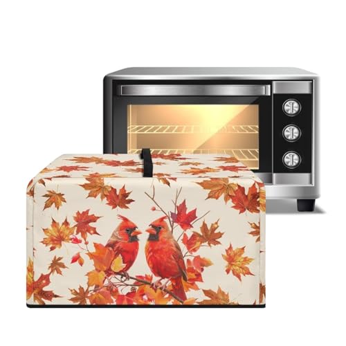 ZIATUBLES Cardinal Bird Herbstblatt-Druck Mikrowellenofen Staubschutz Arbeitsplatte Mikrowelle Schutz Leinwand Stoffabdeckungen für Toaster Smart Oven Air Fritteuse, S ZIATUBLES Cardinal Bird Herbstblatt-Druck Mikrowellenofen Staubschutz Arbeitsplatte Mikrowelle Schutz Leinwand Stoffabdeckungen für Toaster Smart Oven Air Fritteuse, S von ZIATUBLES
