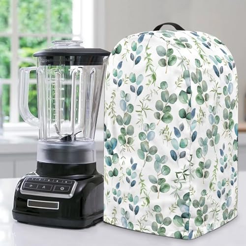 ZIATUBLES Green Leaf Print Blender Dust Cover Water Resistant Blender Dustproof Covers Stand Mixer Coffee Maker Protective Cover with Handle Kitchen Decoration ZIATUBLES Green Leaf Print Blender Dust Cover Water Resistant Blender Dustproof Covers Stand Mixer Coffee Maker Protective Cover with Handle Kitchen Decoration von ZIATUBLES