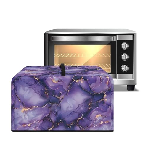 ZIATUBLES Marmor-Staubschutz für Mikrowelle, tragbare Arbeitsplatte, Mikrowelle, schmutzabweisend, Leinen, Luftfritteuse, Toaster, Ofenabdeckungen, L von ZIATUBLES