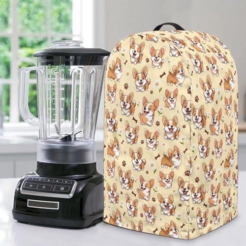 ZIATUBLES Mixer Staubschutz Ständer Mixer Gerät Abdeckung mit Griff kompatibel mit Arbeitsplatte Blender Corgi Dog Paw Bone Print Küchenmaschinen Kaffeemaschine ZIATUBLES Mixer Staubschutz Ständer Mixer Gerät Abdeckung mit Griff kompatibel mit Arbeitsplatte Blender Corgi Dog Paw Bone Print Küchenmaschinen Kaffeemaschine von ZIATUBLES