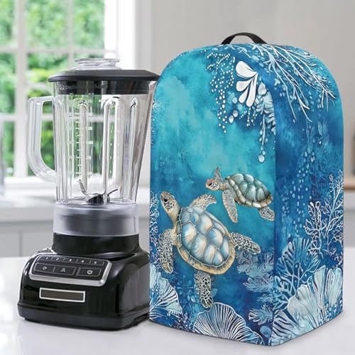 ZIATUBLES Staubdichte Abdeckung für Kaffeemaschine, Staubschutz, Anti-Fingerabdruck, schmutzabweisend, Standmixer-Schutzabdeckungen mit Griff von ZIATUBLES