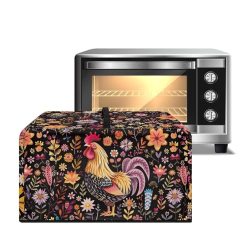 ZIATUBLES Staubschutz für Mikrowelle, tragbare Arbeitsplatte, Mikrowelle, schmutzabweisend, Leinen, Luftfritteuse, Toaster, Ofen, Abdeckungen, Größe S von ZIATUBLES