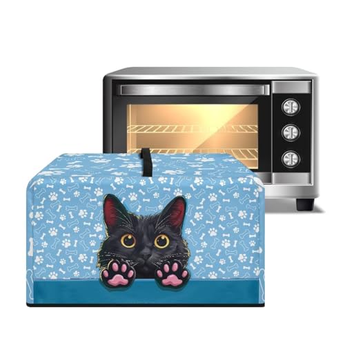 ZIATUBLES Staubschutz für Mikrowelle und Backofen, Cartoon-Katzenpfote, hitzebeständig, für Toaster, Smart Ofen, Luftfritteuse, L von ZIATUBLES