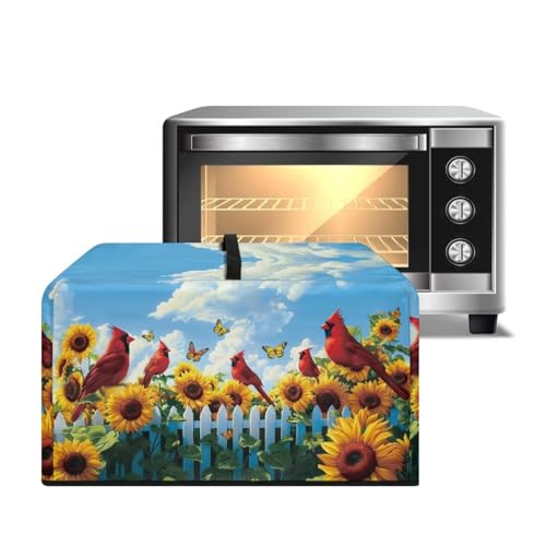 ZIATUBLES Sunflower Cardinal Bird Print Dust Cover for Microwave Oven Portable Countertop Microwave Protector Stain-Resistant Canvas Air Fryer Toaster Oven Covers, L ZIATUBLES Sunflower Cardinal Bird Print Dust Cover for Microwave Oven Portable Countertop Microwave Protector Stain-Resistant Canvas Air Fryer Toaster Oven Covers, L von ZIATUBLES