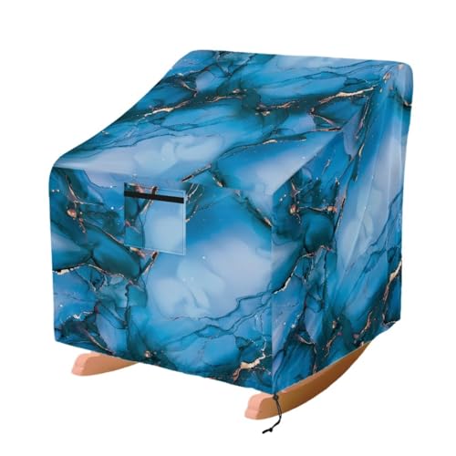 ZIATUBLES Terrassenstuhl-Abdeckung für Lounge, tiefer Sitz, staubdicht, Schaukelstühle, Schutzhülle mit Lüftungsschlitzen für Gartenmöbel, 96 x 96 x 92 cm von ZIATUBLES