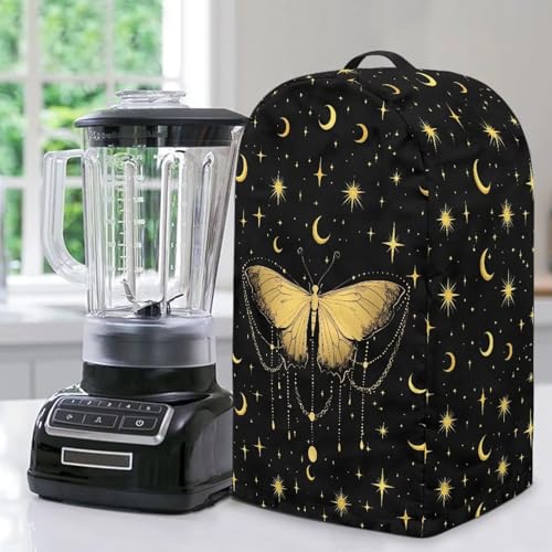 ZIATUBLES Vintage Moon Star Butterfly Print Stand Mixer Dust Cover Blender Dustproof Covers with Handle Anti Splash Blender Protective Cover Kitchen Appliance Decor ZIATUBLES Vintage Moon Star Butterfly Print Stand Mixer Dust Cover Blender Dustproof Covers with Handle Anti Splash Blender Protective Cover Kitchen Appliance Decor von ZIATUBLES
