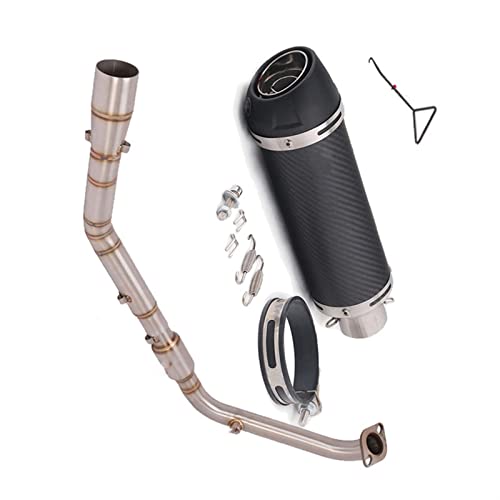 ZIAYI Motorrad Auspuff Flucht Katalytische Sensor Vorne Link Rohr Moto Schalldämpfer Für Y&amaha MT15 YZF R15 V3 V4 MT125 XSR125 XSR 125 2020 2021 (Color : C) von ZIAYI