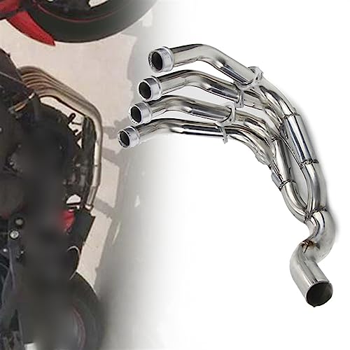 ZIAYI Motorrad Für Y&amaha XJ6N XJ6 Auspuff Modifizierte Escape Edelstahl Vordere Verbindung Mittleren Link Rohr Verbinden 51 MM Schalldämpfer von ZIAYI