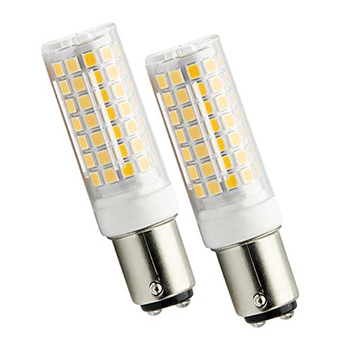 ZIBEI B15D 6W LED Leuchtmittel Ersatz 75W B15D Halogenlampe, 690 Lumen,Warmweiß 2800K,360°Abstrahlwinkel,Dimmbar (2-Pack) [Energieklasse A++] von ZIBEI